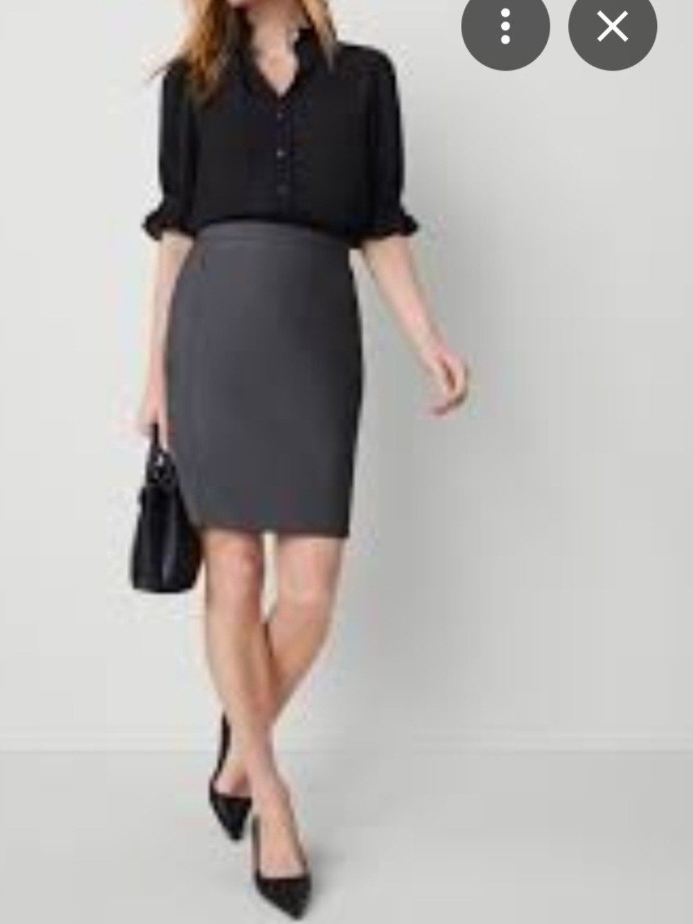 Women's💎 Gray Pencil Skirt - Sleek Workwear Essential